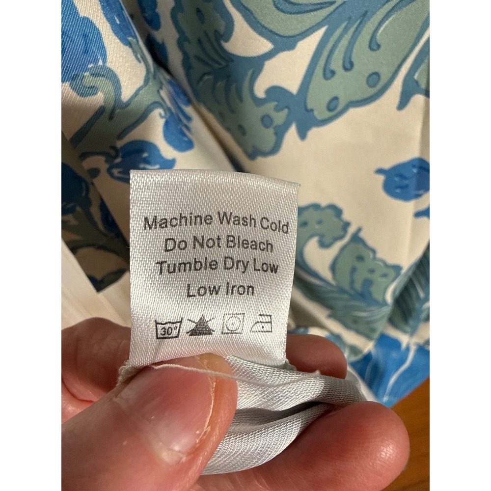 TUCKERNUCK 'Jamie' midi chinoiserie- inspired botanical Floral shift dress Sz XL - Picture 12 of 14